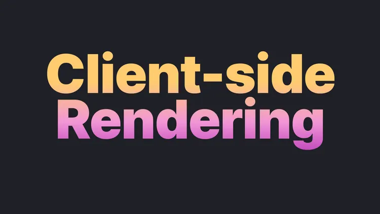 Render your application's UI on the client