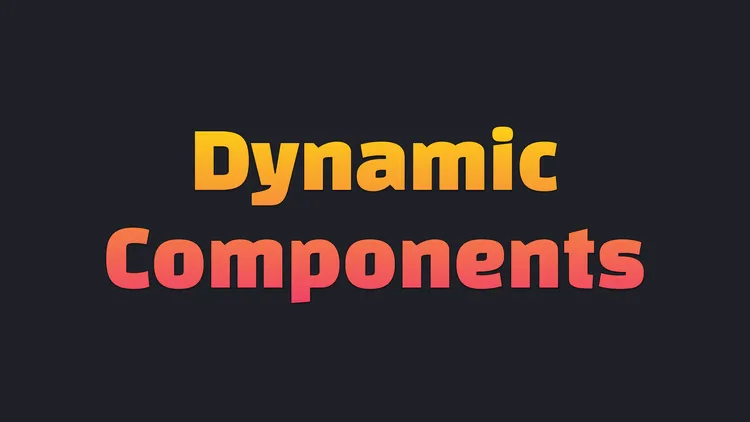 Dynamically switch between components with the special <component> element
