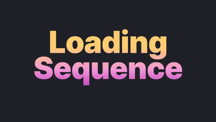 Learn how to optimize your loading sequence to improve how quickly your app is usable