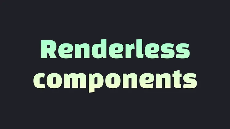 Components that don't render their own markup